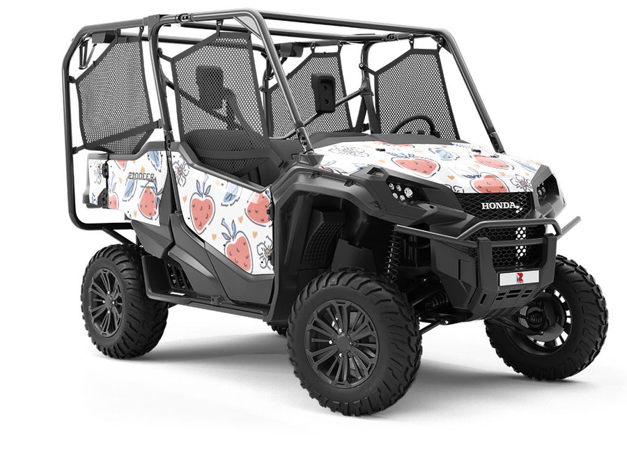 Watercolor Honeoye Fruit Utility Vehicle Vinyl Wrap
