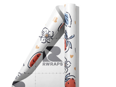 Watercolor Honeoye Fruit Wrap Film Sheets~Rwraps Series 914 Watercolor Honeoye Fruit Scrolled Sheet~3