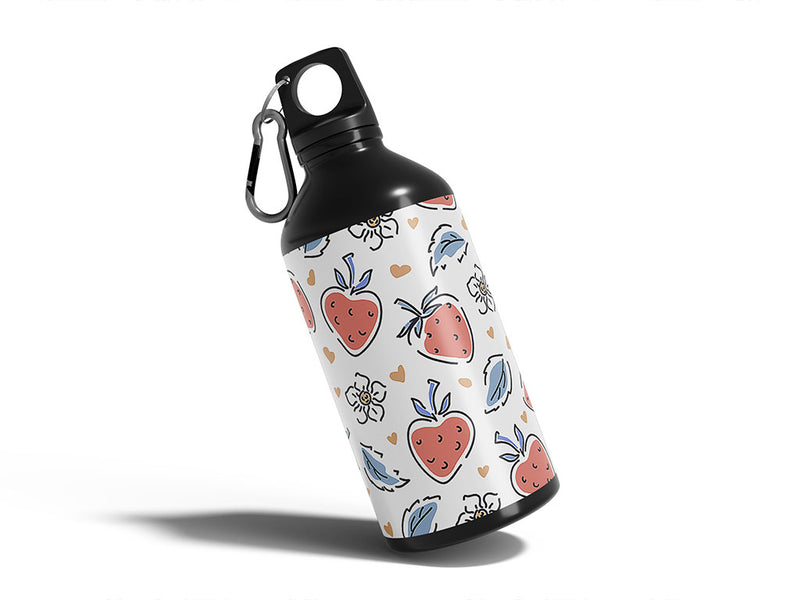 watercolor honeoye fruit Water Bottle DIY Stickers