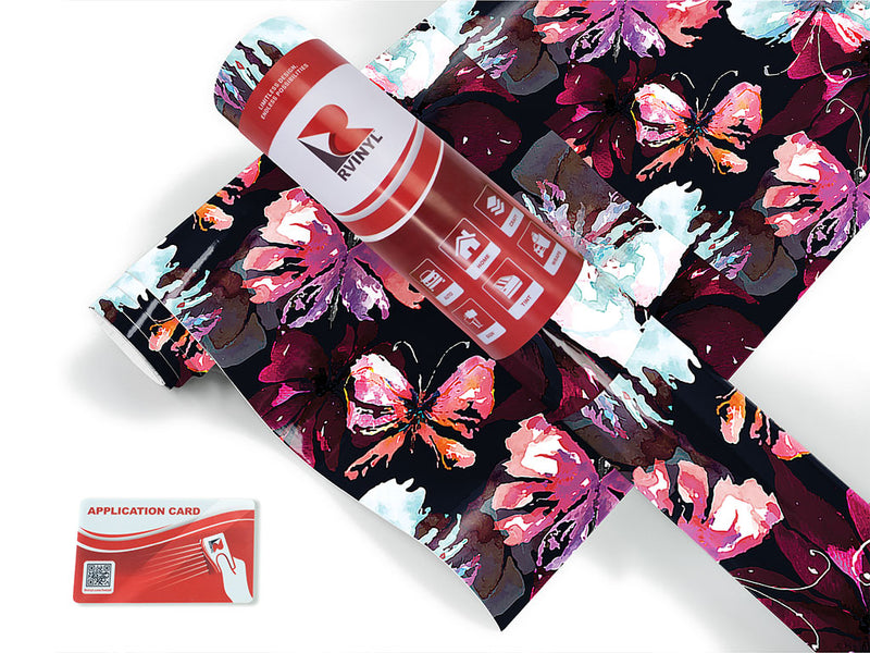 watercolor pollinators bug Craft Vinyl Roll
