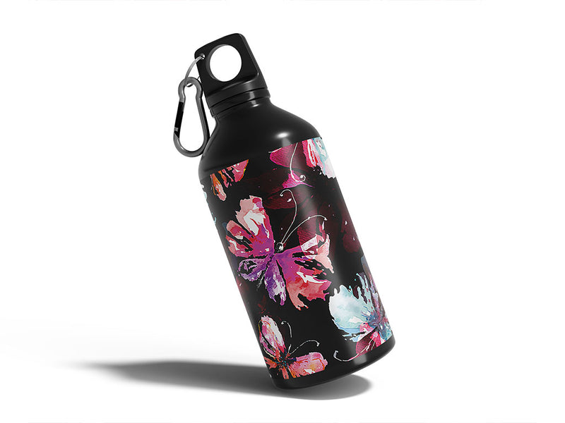 watercolor pollinators bug Water Bottle DIY Stickers
