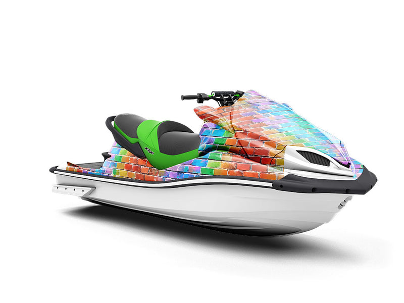 Watercolor  Brick Jet Ski Vinyl Customized Wrap