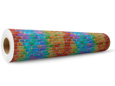 Watercolor  Brick Wrap Film Wholesale Roll~Rwraps Series 914 Digitally Printed Vinyl Roll~5