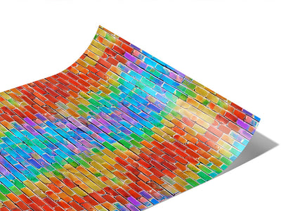 Watercolor  Brick Vinyl Wraps~Rwraps Series 914 Digitally Printed Vinyl Wrap~1