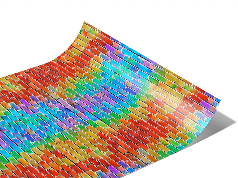 Watercolor  Brick Vinyl Wraps~Rwraps Series 914 Digitally Printed Vinyl Wrap~1