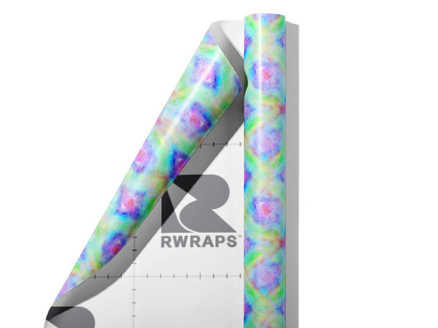 Watercolor Rainbow Tie Dye Wrap Film Sheets~Rwraps Series 914 Watercolor Rainbow Tie Dye Scrolled Sheet~3