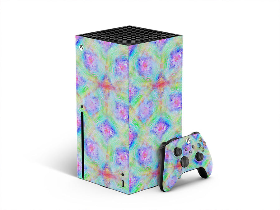 watercolor rainbow tie dye XBOX DIY Decal