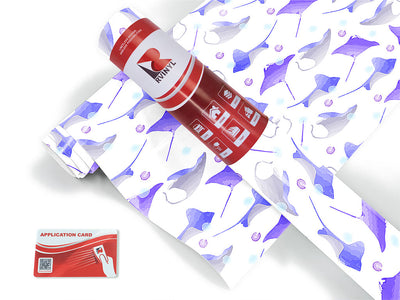 watercolor rays salt water Craft Vinyl Roll