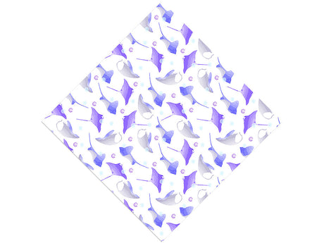 Watercolor Rays Marine Life Vinyl Wrap Pattern