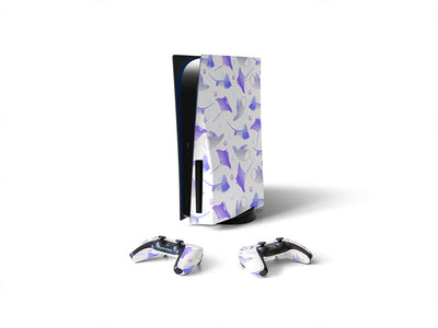 watercolor rays salt water Sony PS5 DIY Skin