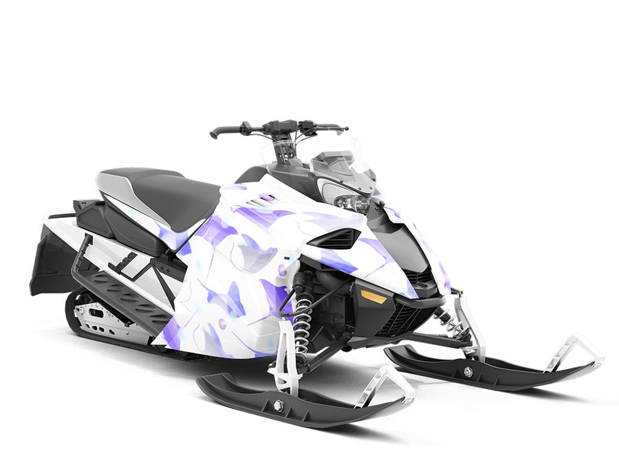 Watercolor Rays Marine Life Custom Wrapped Snowmobile