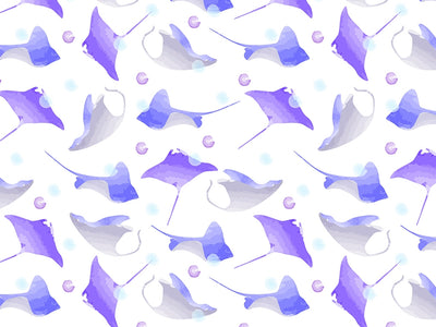 Watercolor Rays Marine Life Vinyl Wrap Pattern~Rwraps Series 914 Digitally Printed Vinyl Wrap~0