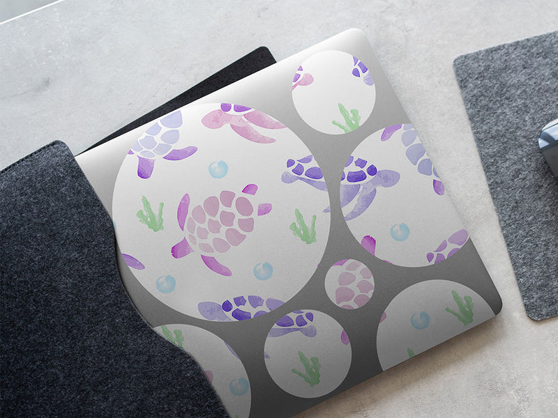 watercolor turtle fresh water DIY Laptop Stickers