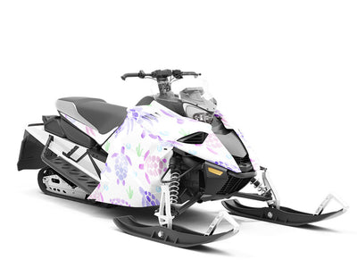 Watercolor Turtles Marine Life Custom Wrapped Snowmobile
