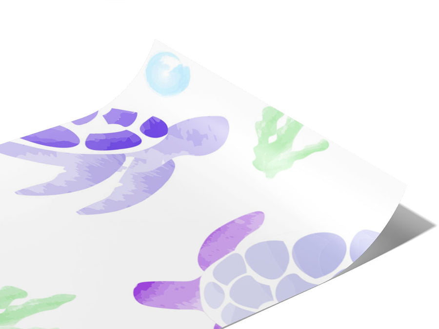 Watercolor Turtles Marine Life Vinyl Wraps~Rwraps Series 914 Digitally Printed Vinyl Wrap~0