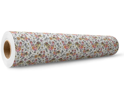 Watercolor Wakeup Birds Wrap Film Wholesale Roll~Rwraps Series 914 Digitally Printed Vinyl Roll~5