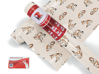 watercolor wanderers animal Craft Vinyl Roll