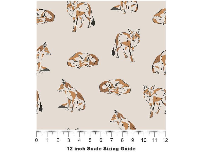 Watercolor Wanderers Animal Vinyl Film Pattern Size 12 inch Scale~Rwraps Watercolor Wanderers Animal Sizing Chart~2