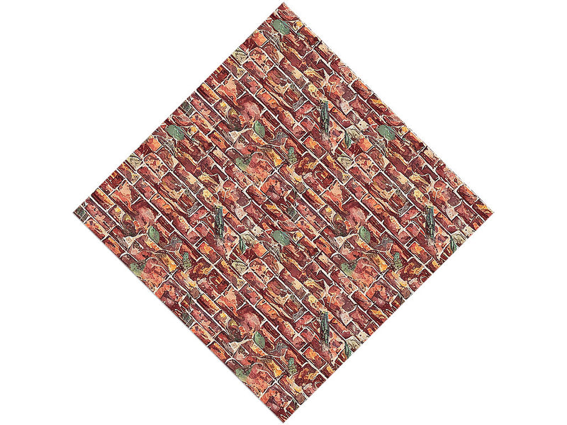 Watercolor Weeds Brick Vinyl Wrap Pattern