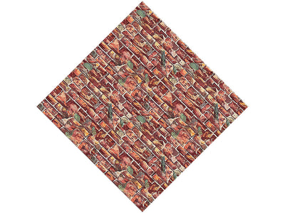 Watercolor Weeds Brick Vinyl Wrap Pattern