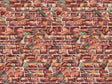 Watercolor Weeds Brick Vinyl Wrap Pattern~Rwraps Series 914 Digitally Printed Vinyl Wrap~0