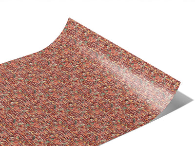 Watercolor Weeds Brick Vinyl Wraps~Rwraps Series 914 Digitally Printed Vinyl Wrap~1