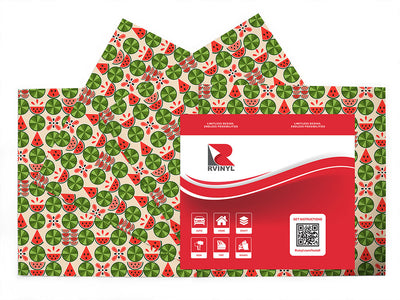 watermelon cravings mosaic Craft Vinyl Sheet Pack