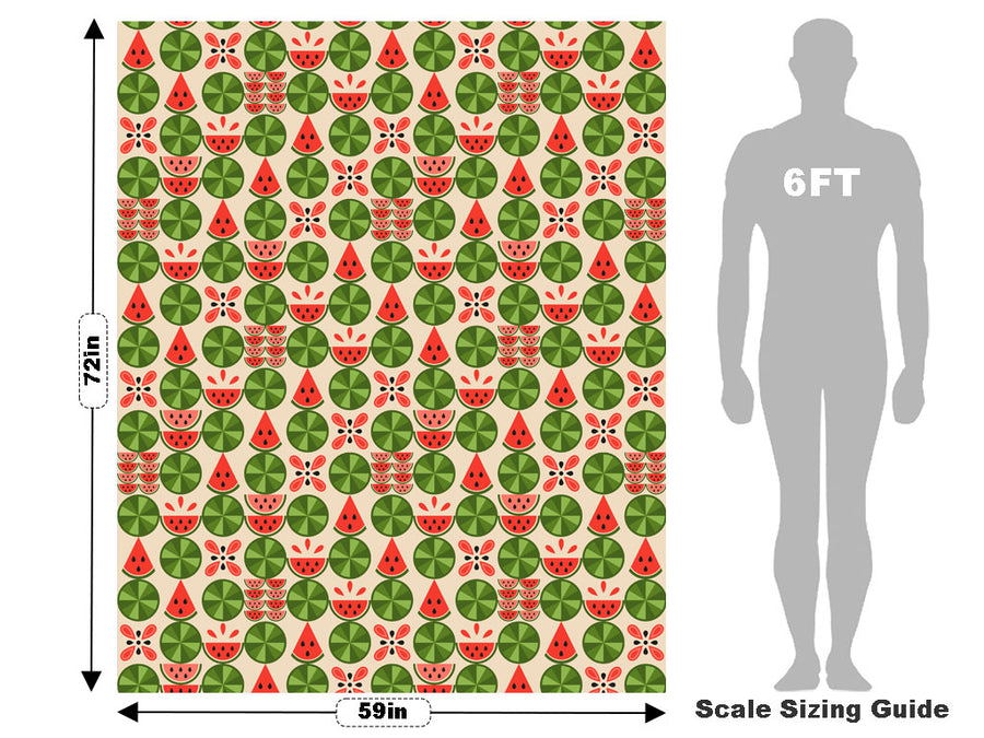 Watermelon Cravings Mosaic Vehicle Wrap Scale~Rwraps Series 914 Watermelon Cravings Mosaic Measurements~1