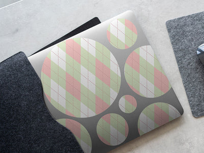 watermelon crosses argyle DIY Laptop Stickers