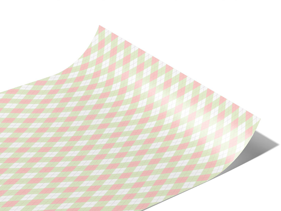 Watermelon Crosses Argyle Vinyl Wraps~Rwraps Series 914 Digitally Printed Vinyl Wrap~0