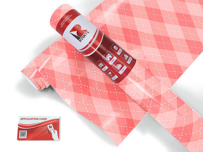 watermelon juice argyle Craft Vinyl Roll