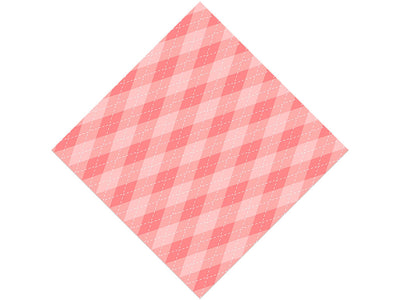 Watermelon Juice Argyle Vinyl Wrap Pattern