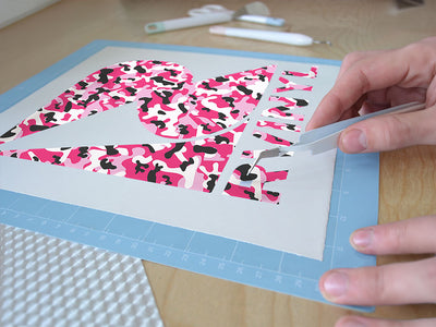 watermelon napalm camouflage Easy Weed Craft Vinyl