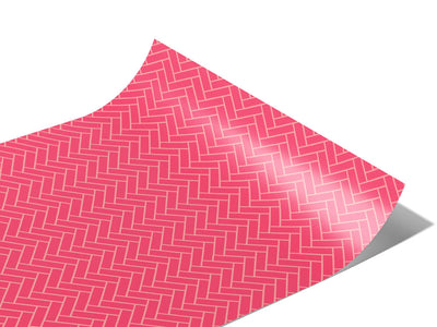 Watermelon Pink Brick Vinyl Wraps~Rwraps Series 914 Digitally Printed Vinyl Wrap~1
