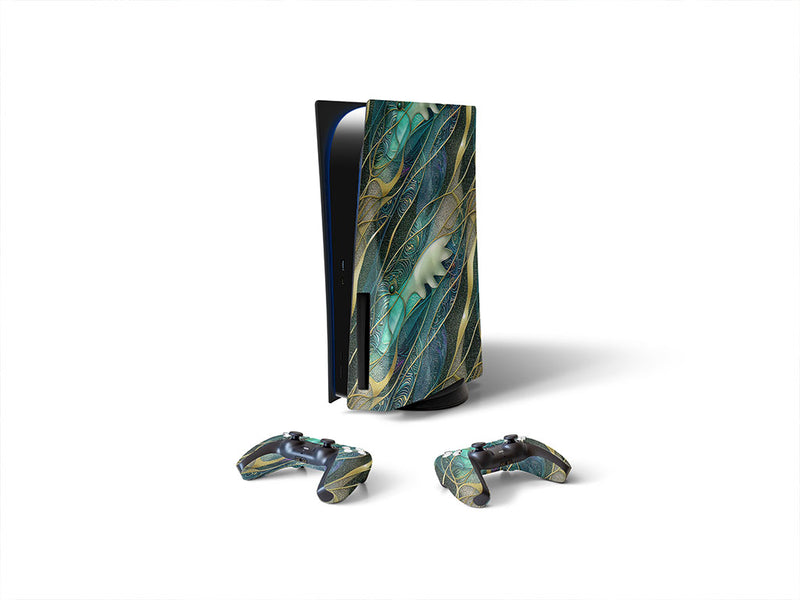 watery tendrils water Sony PS5 DIY Skin