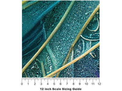Watery Tendrils Water Vinyl Film Pattern Size 12 inch Scale~Rwraps Watery Tendrils Water Sizing Chart~2