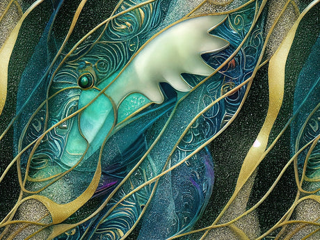 Watery Tendrils Water Vinyl Wrap Pattern~Rwraps Series 914 Digitally Printed Vinyl Wrap~0