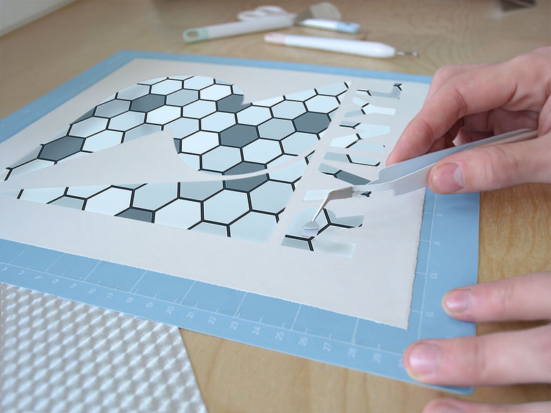 watery tiles water Easy Weed Craft Vinyl