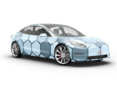 Watery Tiles Water Vehicle Vinyl Wrap