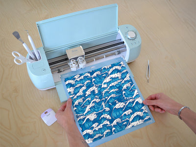 wave goodbye tattoo Cricut Compatible Vinyl