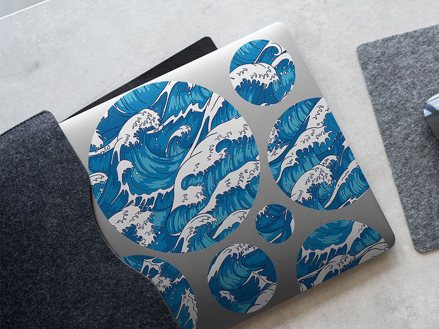 wave goodbye tattoo DIY Laptop Stickers