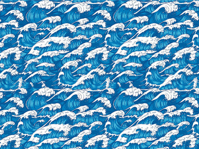 Wave Goodbye Tattoo Vinyl Wrap Pattern~Rwraps Series 914 Digitally Printed Vinyl Wrap~0