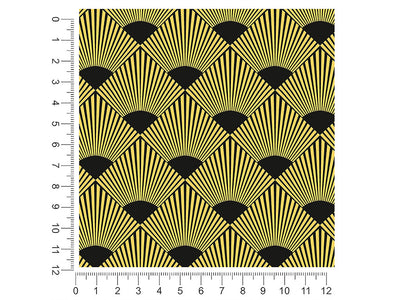wave the fan art deco 1ft x 1ft Craft Sheets