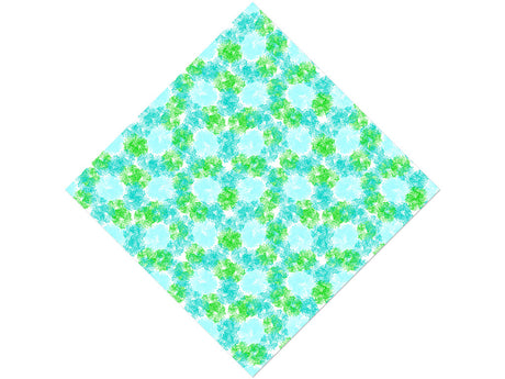Wavy Wintergreen Tie Dye Vinyl Wrap Pattern