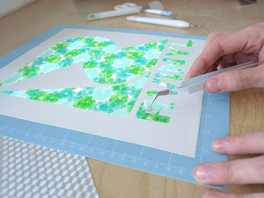 wavy wintergreen tie dye Easy Weed Craft Vinyl