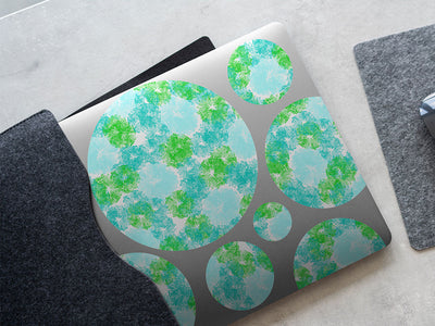 wavy wintergreen tie dye DIY Laptop Stickers