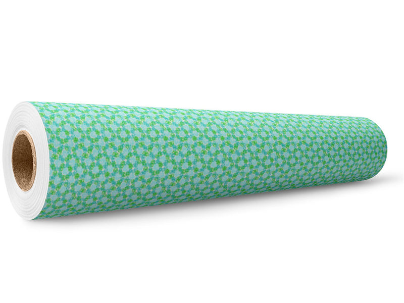 Wavy Wintergreen Tie Dye Wrap Film Wholesale Roll~Rwraps Series 914 Digitally Printed Vinyl Roll~5