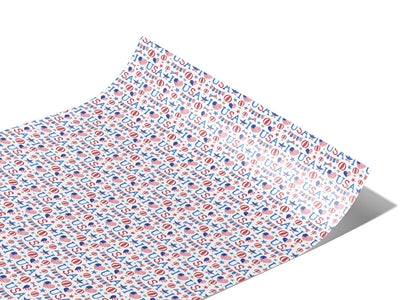 We Love Americana Vinyl Wraps~Rwraps Series 914 Digitally Printed Vinyl Wrap~1