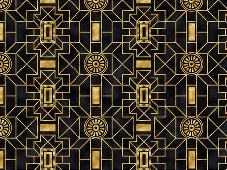 Wealth  Art Deco Vinyl Wrap Pattern~Rwraps Series 914 Digitally Printed Vinyl Wrap~0