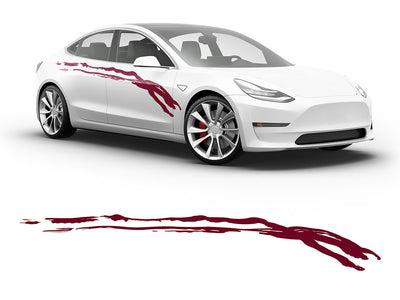 3M Burgundy Wear Away Body Graphic~Full Side Auto Decal Kit~0